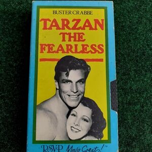 VTG VHS Tape Buster Crabbe Tarzan The Fearless 1933 B&W 73min Royal Sound Video